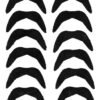 D_679761-MCO78830028516_092024-O.jpg Set X6 Bigotes Mostacho Postizos Para Disfraz Negro
