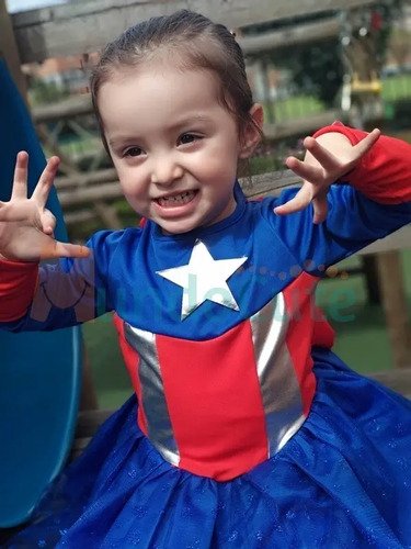 D_680047-MCO32401638888_102019-O.jpg Disfraz Niña Super Heroina Disfraces Capitan America Mujer