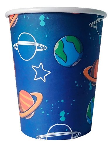 Set Fiesta Astronauta Espacio Kit Infantil  Niño Niña  Naranja