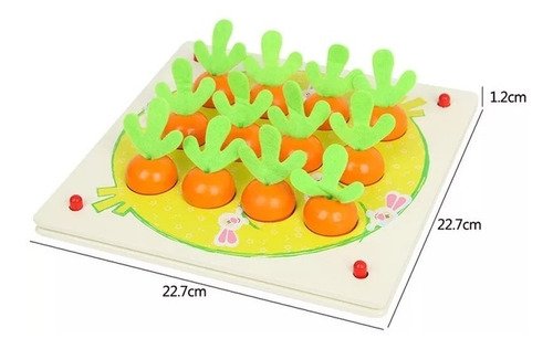 Juego Didáctico Memoria Juguete Madera Montessori Niños