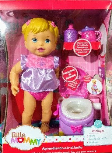 Muñeca Aprendiendo A Ir Al Baño Little Mommy Inodoro Sonidos