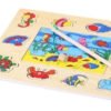 Juego Pesca Madera Juguetes Niños Montessori Didáctico  Peces
