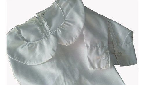 Camisa Cuello Bebe Colegio Uniformes Escolar Talla S, M Y L