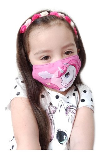 12 Tapabocas Antifluidos Niños Reutilizables