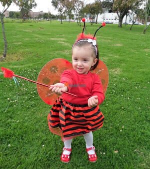 D_685471-MCO43735055098_102020-O.jpg Disfraz Accesorios Mariquita O Abejita Niña De 1 A 6 Años Rojo Única 1 A 7 Años