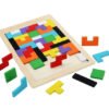 Tangram Tetris Juguete Didáctico Madera Montessori Mundocute