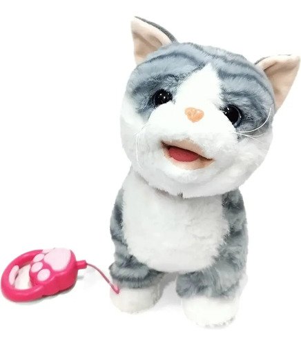 Gato Interactivo Que Camina Y Repite: Mascota De Peluche