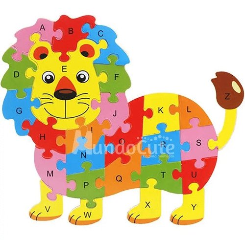 Abecedario 3 Rompecabezas Madera Animales