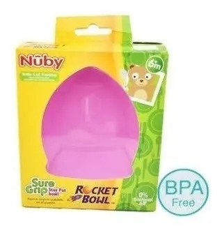 Plato Bebé Adherente Rosado Bebés Nuby Libre Bpa Rosa