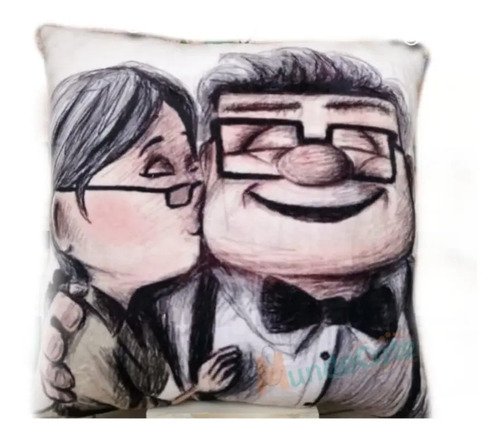 Cojín Abuelitos Up Almohada Regalo Peluche Carl Eli