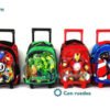 D_689700-MCO29148476869_012019-O.jpg Morral Ruedas Y Lonchera Avengers Spiderman Vengadores Niño Azul