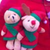 Adorno Papá Noel Y Ositos Pequeño Navidad Decoración