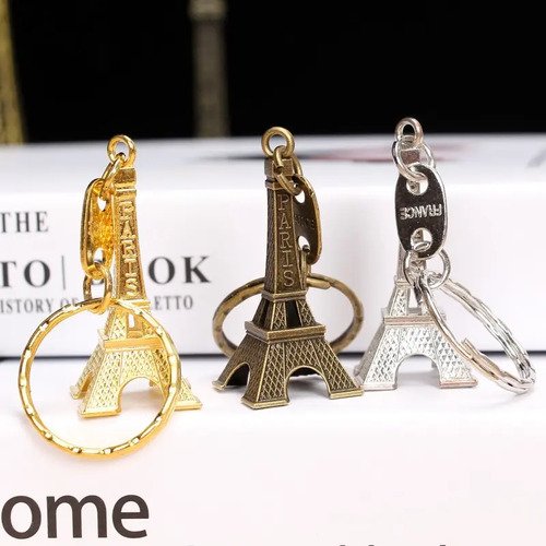 Llaveros Torre Eiffel Docena Metal 12 Unidades