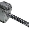 Kit Thor: Martillo + Máscara - Accesorios Disfraz Superhéroe Plateado Avengers