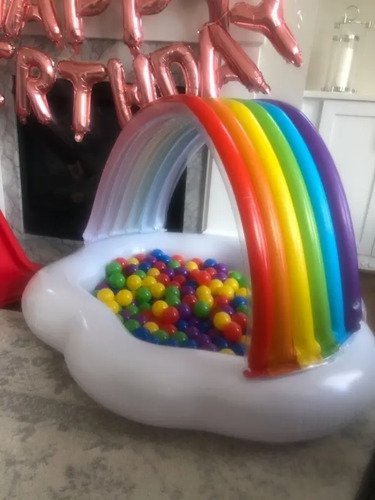 D_694471-MCO52821401562_122022-O.jpg Piscina Para Pelotas Y Agua Inflable Arcoiris Niños