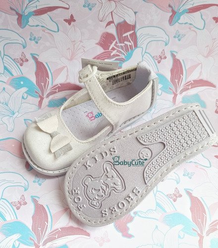 Zapatos No Tuerce Niña Blancos Caminadores Babycute Blanco 21