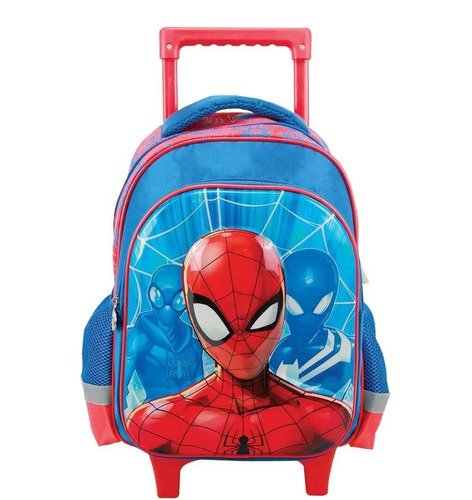 D_695751-MCO29148506246_012019-O.jpg Morral Ruedas Y Lonchera Avengers Spiderman Vengadores Niño Azul
