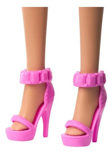 Muñeca 65 Aniversario De Barbie Con Vestido Blanco Y Rosa