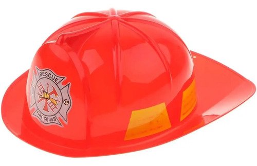 D_696676-MCO78830162596_092024-O.jpg Kit Bombero Infantil - Gorro, Hacha, Radio Y Placa Para Pequeños Héroes Varios Unica
