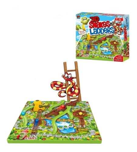 D_697084-MCO52606710926_112022-O.jpg Juego Mesa Escaleras Y Serpientes Nuevo Rojo Snakesn´ladders