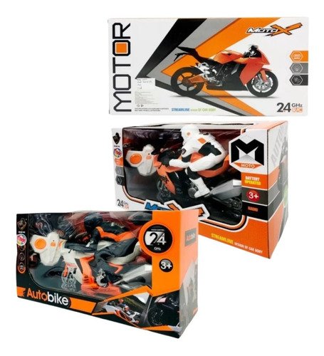 D_697165-MCO52644006364_112022-O.jpg Moto Control Remoto Generica 360 Niños Recargable Naranja
