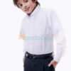 Camisa Colegial Cuello Corbata Manga Larga Niños Premium