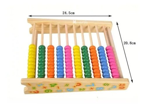 Ábaco Madera Juguetes Didácticos Aprender Montessori
