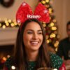 Diadema Navideñas Ho Ho Ho  Balaca Accesorios Navidad! Rojo