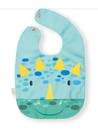 Babero Bebe Niño Antifluido Secado Rapido Facil Lavado Azul