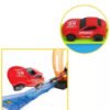 Pista De Carros Con Lanzado |24 Piezas,3 Giros360° Y 2carros Azul