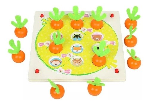 Juego Didáctico Memoria Juguete Madera Montessori Niños