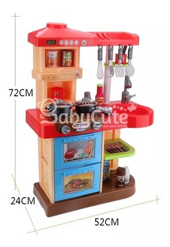 D_703388-MCO40143136045_122019-O.jpg Juego Cocina Unisex Juguete Real Con Luces Y Sonido 75cm