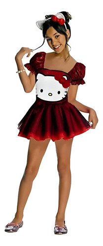 D_703605-MCO78844913464_092024-O.jpg Disfraz De Hello Kitty Niña - Adorable Y Perfecto Para Fiestas Rojo Unica