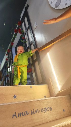 D_704558-MCO94730978411_102025-O.jpg Disfraz De Principito Usado Disfraces Niños Verde Lima 3 Años (4-6)