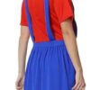 Disfraz Mario Bros Mujer Disfraz Luigi Dama Disfraces Adultos Halloween Rojo - Mario
