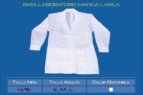 Bata Medica Laboratorio Niños Escolar Envio Gratis