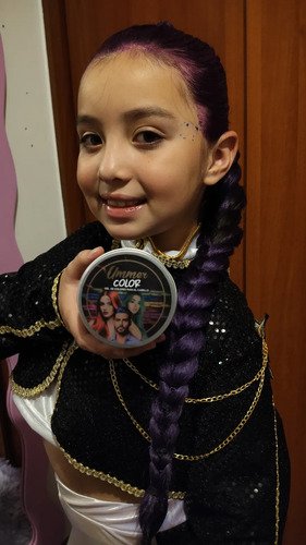 D_704931-MCO95991463211_102025-O.jpg Tinte Gel Temporal Guerreras Kpop Disfraz Rumi Demon Hunter Morado