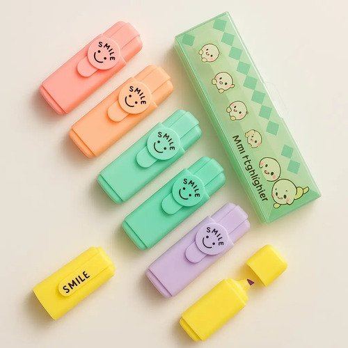 D_705106-MCO85037746513_052025-O.jpg Set De 6 Resaltadores Mini Pasteltamaño Bolsillo Varios