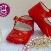 Zapatos  Niña Bebe Meses Suaves Elegante Precaminadores  Rojo 15