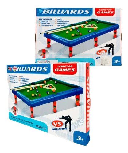 D_706962-MCO52644160566_112022-O.jpg Set Mini Mesa Billar Infantil Niños Billar Pool 43cms Verde