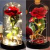D_707897-MCO76904757965_062024-O.jpg Rosa Eterna Flor Artificial Burbuja Luz Led Regalo
