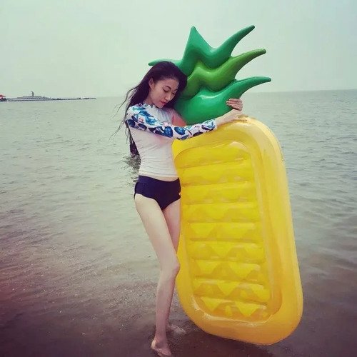 Flotador Piña Gigante Inflable Original Juego Agua Piscina