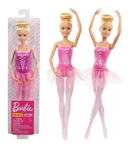 Muñeca Barbie Bailarina De Ballet Vestico Rosa