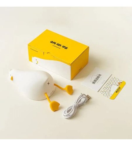 Lámpara Patito Down Con 3 Toques De Goma - Diseño Adorable 110/220v