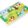 3 Tablas Armables Didácticos Rompecabezas Niños En Madera  Multicolor