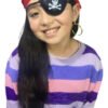 Set De Piratas Infantil X3 Piezas Con Accesorios Rojo