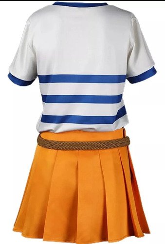 Disfraz Nami One Piece Cosplay Mujer - Perfecto Para Eventos Y Cosplay Azul Y Naranja S