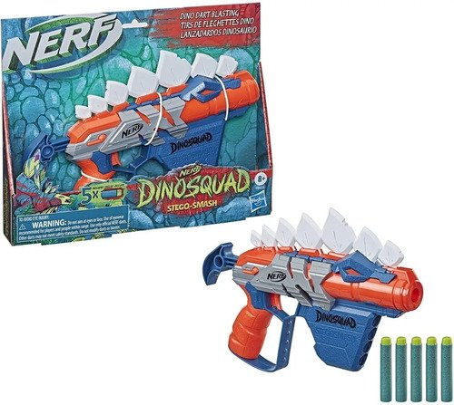 Pistola Nerf  Dinisauro Dinosquad Escopeta Dinosaurio Roja