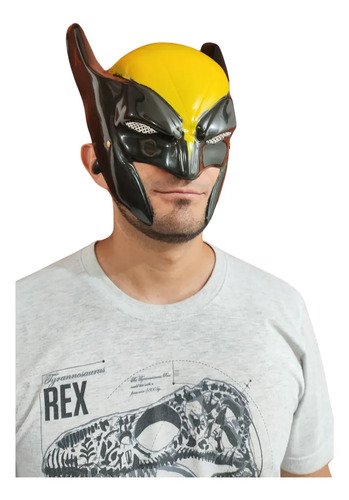 Máscara De Wolverine  Diseño Épico Para Cosplay Amarillo Unica