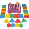 Carro Arrastre Figuras Geométricas Juguete Madera Juego